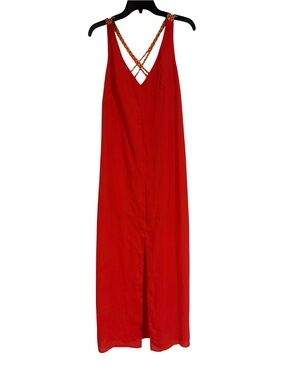 Strut & Bolt dress with vibrant braided straps.